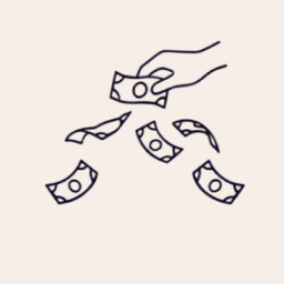 Spraying money