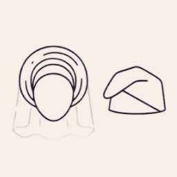 Veil and cap